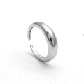 Minimalist Open Dome Ring Vermeil Classic Chunky Ring for Women Male 925 Sterling Silver