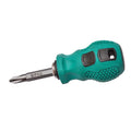 Short Handle Phillips Ph2 Flat Slotted 6mm Stubby Screwdriver Portable Hand Hardware Tools