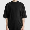 Luxury Quality 100% Cotton 240g Loose Fit Drop Shoulder Oversized Blank Men's T-Shirt Breathable Eco-Friendly Streetwear Custom