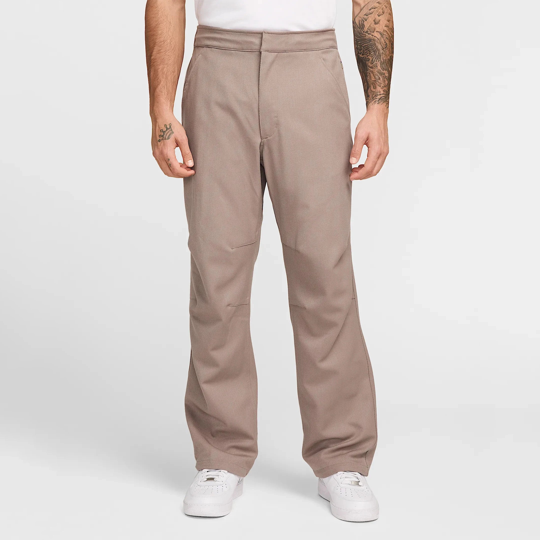 Classic Men's Lightweight Sporty Mid Waist Loose Fit Zipper Fly Casual Pants with Adjustable Cuffs Zippered Pockets OEM Service
