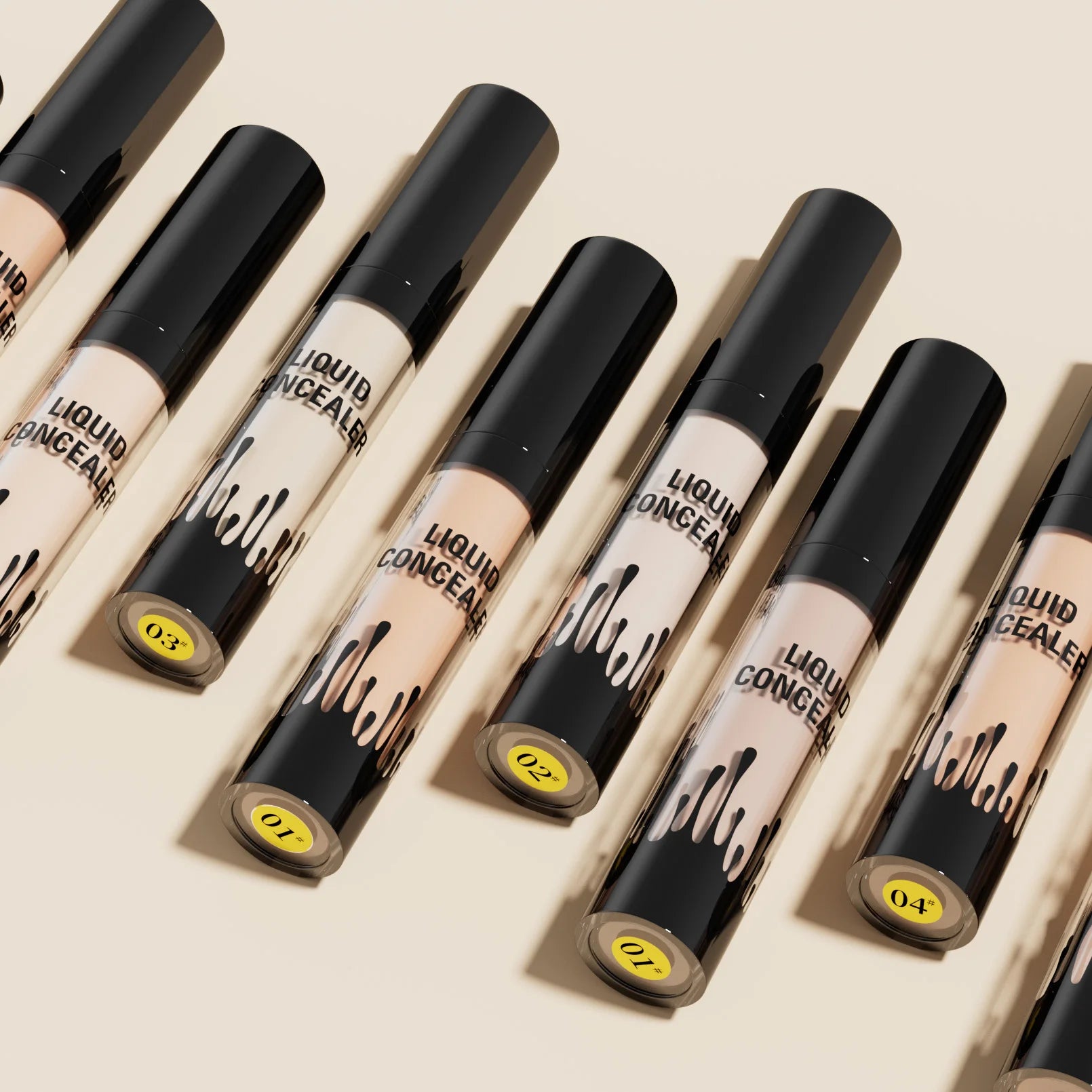 Private Label Creamy Concealer Palette High Pigment Lightweight Long-Lasting Full Coverage for Face Body Natural