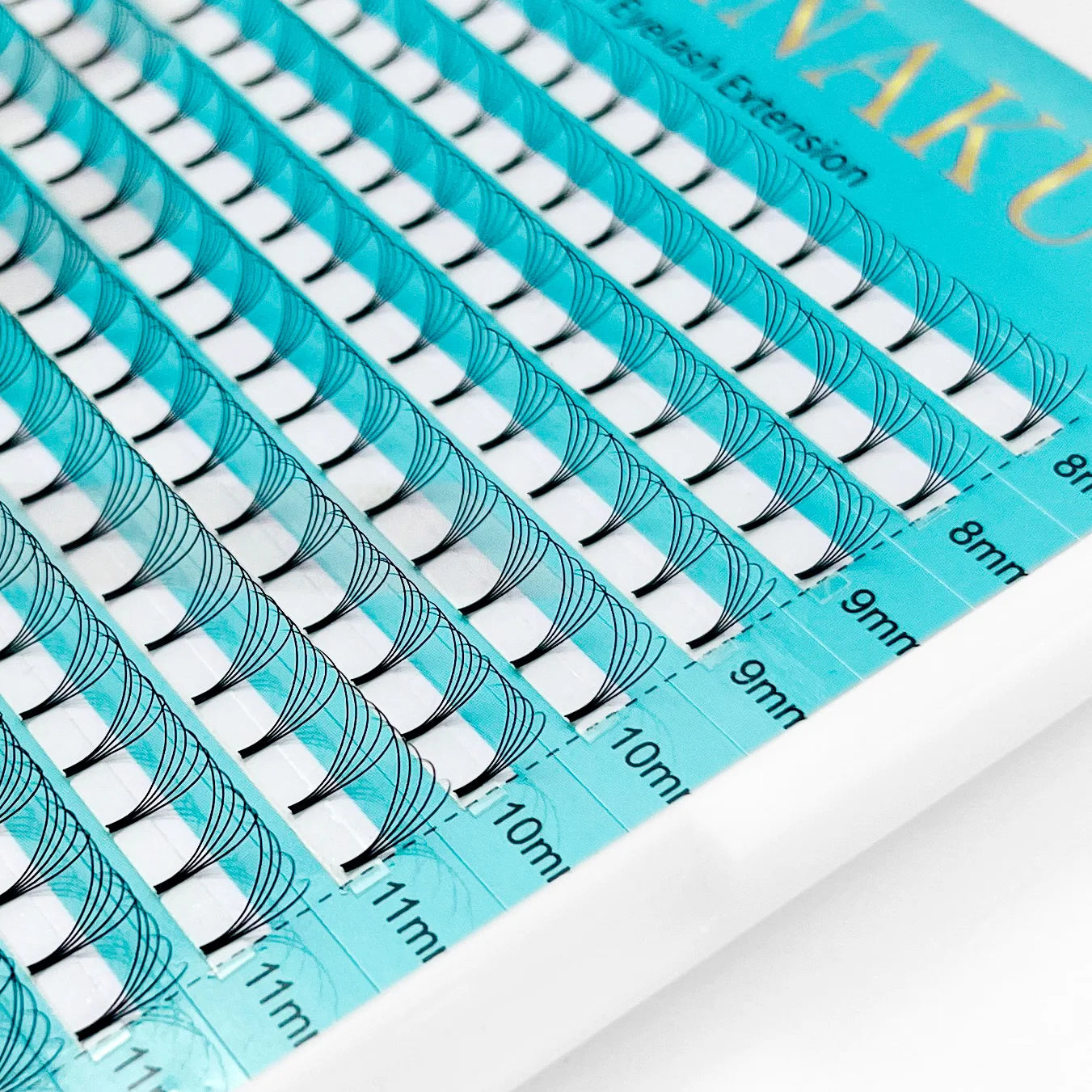 Abonnie Pre Made Lash Fans Promade Lash Trays Narrow Pre-made Eyelashes Extensions Long Short Stem Premade Volume Fans
