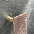4pcs Modern Stainless Steel Bathroom Hardware Brushed Gold Accessory Set Paper Holder Towel Rack Nail Mounting Racks Metal