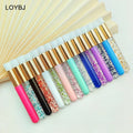 Wholesale Wood Handle Flat Eyelash Nose Wash Brush Soft Synthetic Fibre Cosmetic Makeup Remove Cleaning Brush Blackheads Brush
