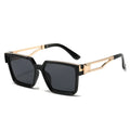2024 Big square Frame Men Sunglasses Luxury Designer Metal Shades