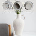 Nordic Ceramic Vase Flower Pot Home Decoration Modern Office Beige Desktop Living Room Decoration Gift