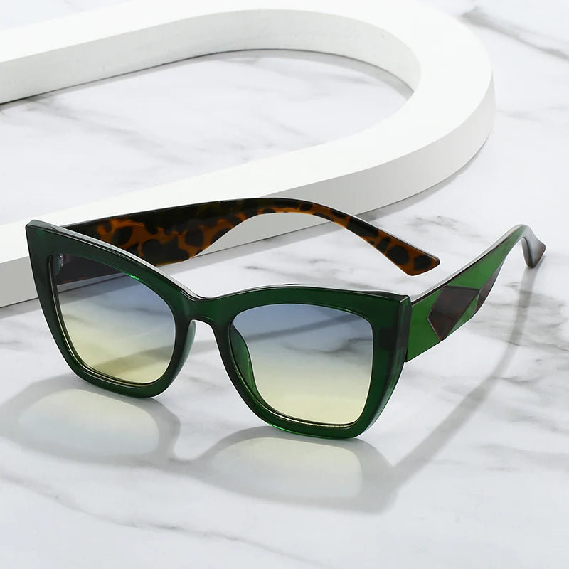 9583 Glasses Square Uv400 Private Label Women Shades 2023 Sunglasses Women Vintage Cheap Man Custom Hip Hop Cat Eye Sunglasses
