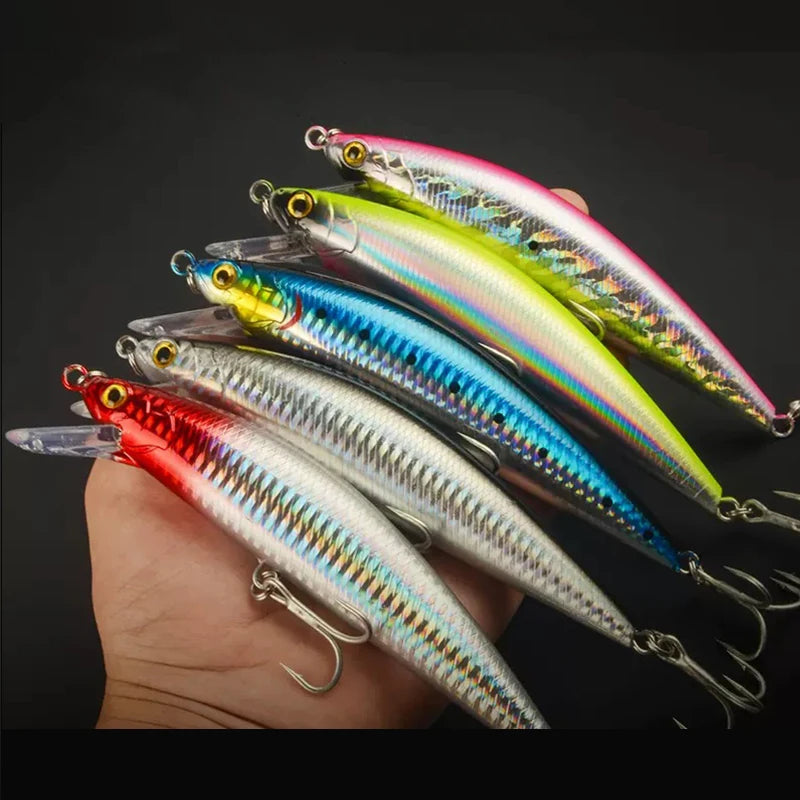 Lures Fishing 120mm 40g Sinking Minnow Long Casting Deep Diving Hard Plastic Pesca Artificial Bait Sea Bass Wobbler Fishing Bait
