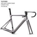UCI Fully Carbon 380/400/420/440mm Handlebar Bike Frame T47 Adult Disc Brake Bicicleta Road Thru Axle for Bicycles