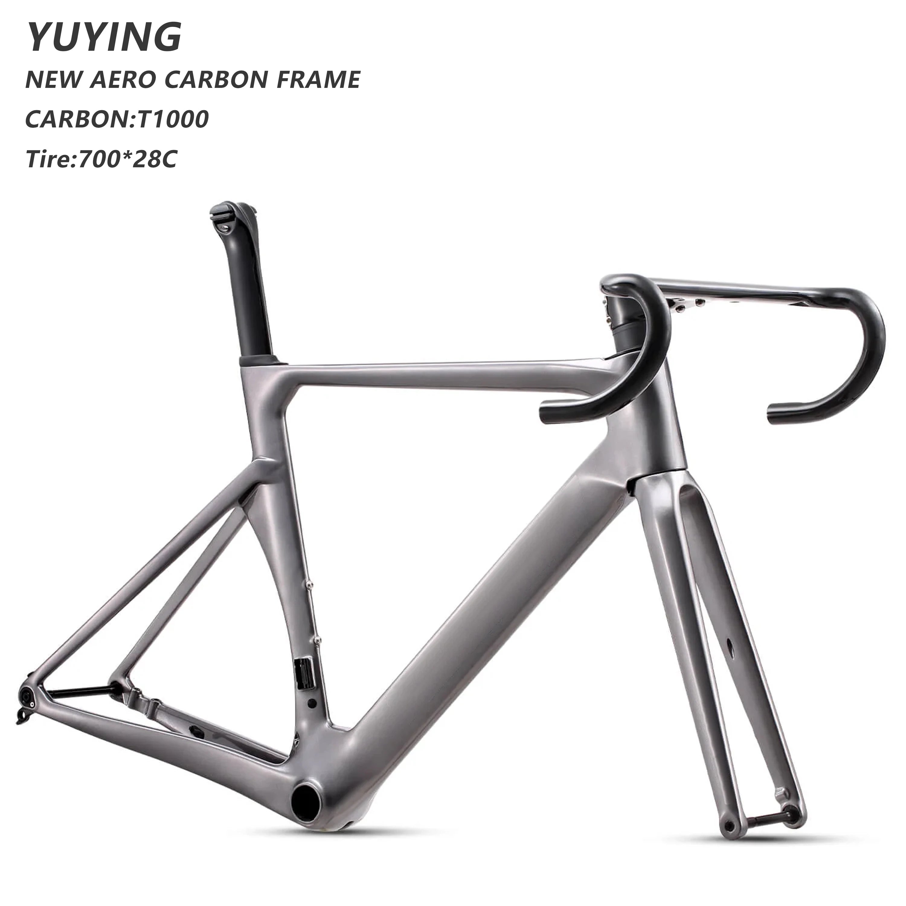UCI Fully Carbon 380/400/420/440mm Handlebar Bike Frame T47 Adult Disc Brake Bicicleta Road Thru Axle for Bicycles
