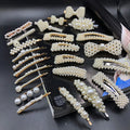 2021 Wholesale Various Styles Korean Fashion Hair Accessories Pearls Heart Hair Clips Cristal Hairpins Set Accesorio Para Mujer