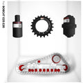 E25 E26 Undercarriage Parts Rubber Track Idler Bottom Roller Sprocket Top Carrier Roller for Bobcat Mini Excavator