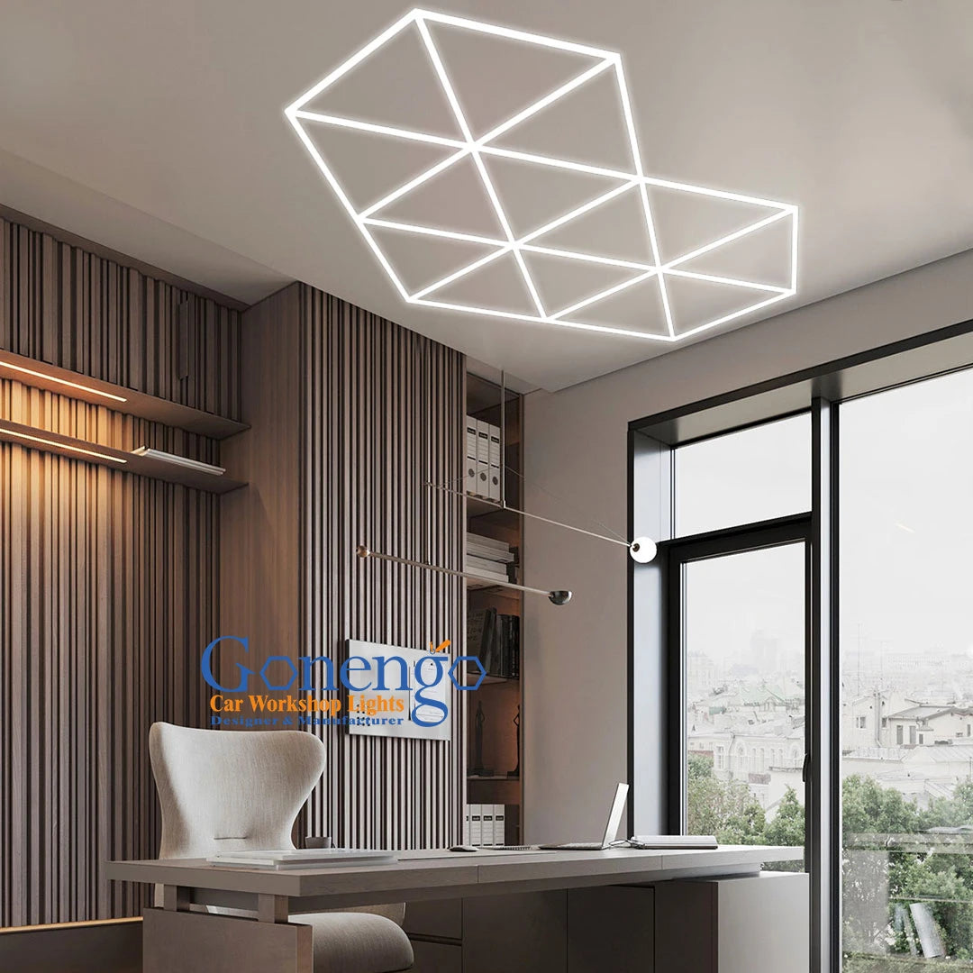 New Item Super Brightness 6500K Interior Decorative Lights Diy Heart Shape Led Geometric Diamond Light