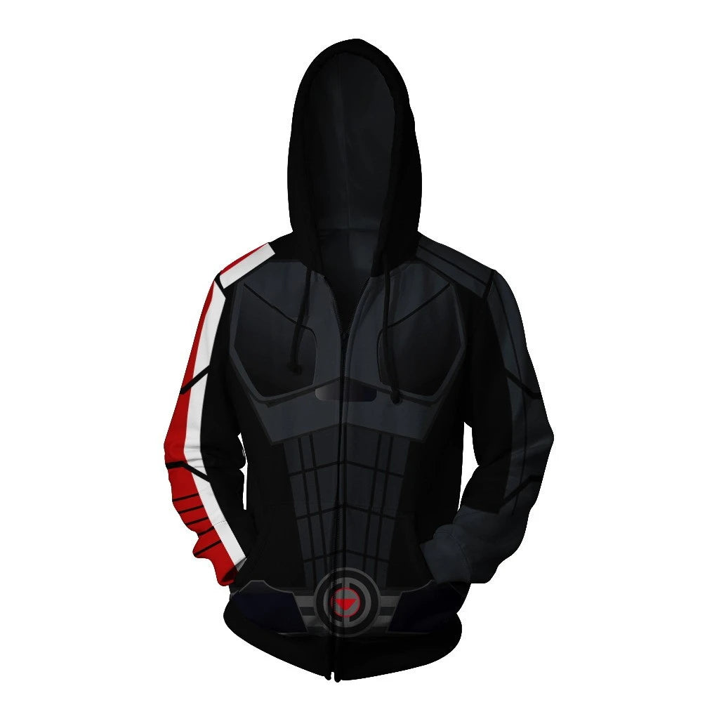 Fitspi Wholesale New Arrival Game Design 3d Digital Printing Zipper Hooded Sweatshirt Pullover Custom Hoodies