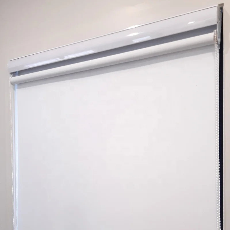 Bedroom Blackout Smart Double Layers Roller Shade Electric With Remote Solar Powered Automation for Window Roller Blinds