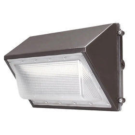 100-347V ETL DLC Half Cut Off Wall Lamp Fixture Outdoor Photocell Led Wall Pack Lights