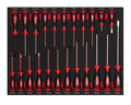 23PCS EVA Foam Tray S2 Multifunction Professional Hand Screw Driver Tools Magnetic Customized  Handtools Screwdriver Set