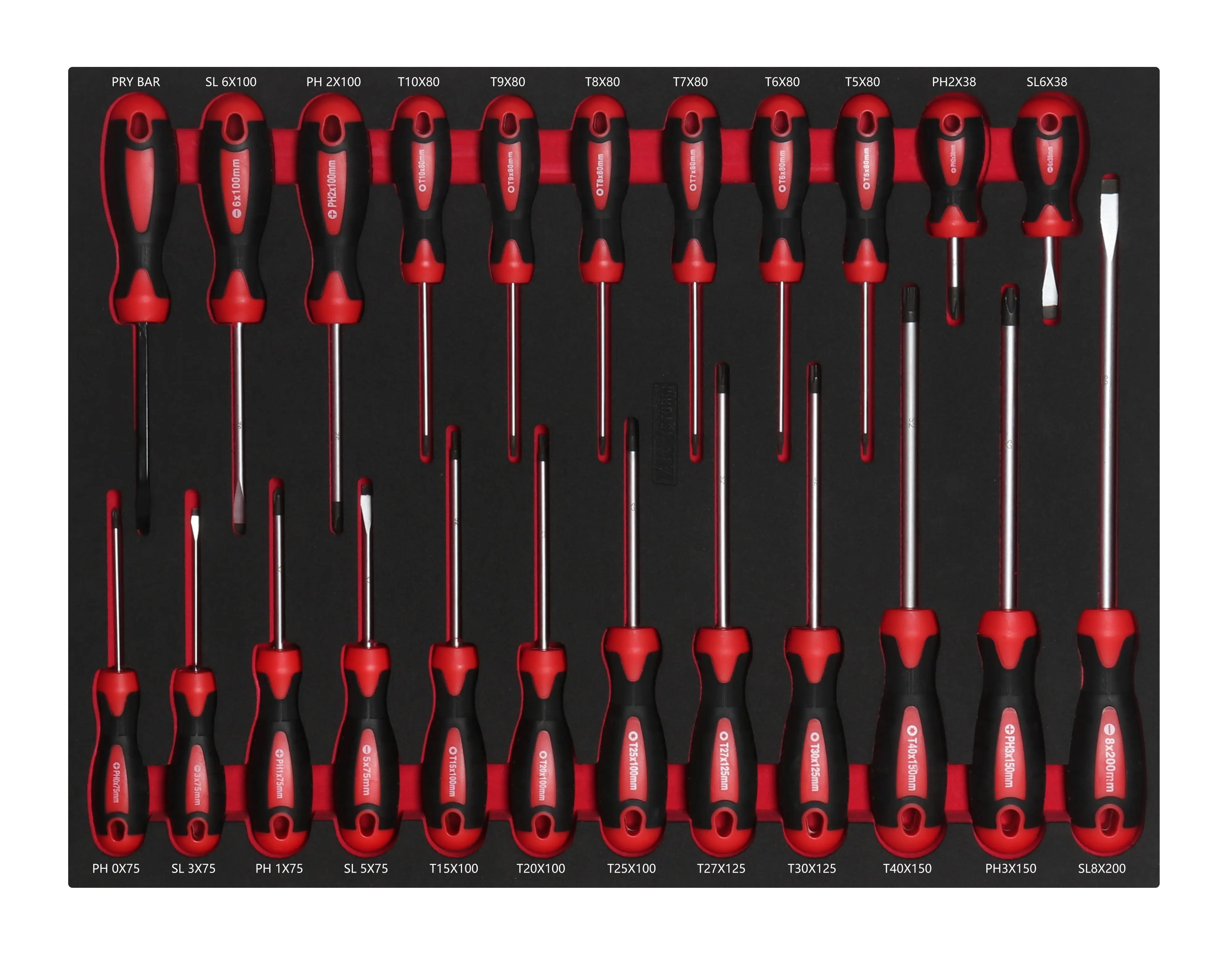 23PCS EVA Foam Tray S2 Multifunction Professional Hand Screw Driver Tools Magnetic Customized  Handtools Screwdriver Set