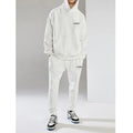 K220023 Factory Custom Men's Terry Casual Sweatpants and Hoodie Set Hip Hop Fashion Street Wear Joggers Set for Men