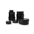 Black Tin Can with Lid Matte Color 4oz 8oz Candle Tea Aluminium Pot Tins Screw Lids Custom Lip Balm Portable Jars Packaging