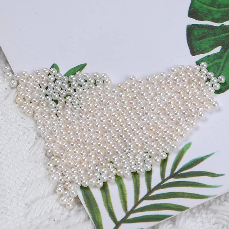 1.5-2mm 3A Real Natural Loose Freshwater Round Pearl Beads