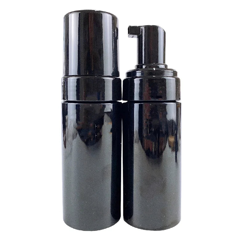 100ml 120ml 150ml Black Shaving Foam Bottle Empty Travel Foaming Lash Shampoo Bottle