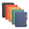 Double Metal Spiral ECO Book Coil Notebook with Pen Recyclable Elastic Band Notebook for Promotion Gift