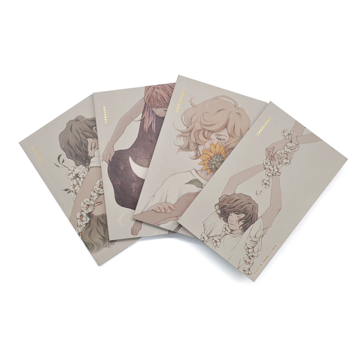 Gold Hot Foil Mute Film Waterproof Perfect Bound Softcover Novel Set Publisher Printing Service OEM Custom Book MegaBDM