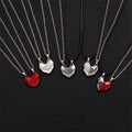 2Pcs/Set Magnetic Luxury Necklace Black and White Wishing Stone Couple Stitching Magnetic love Day Necklaces