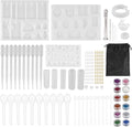 159 Pcs Silicone Resin Jewelry Making Kit Silicone Casting Mold Tools Set DIY Jewelry Earring Bracelet Making