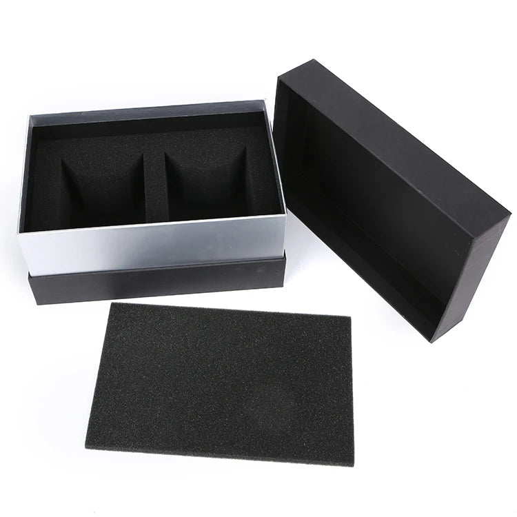 Wholesale Custom Logo Printed Luxury Black Rigid Gift Boxes