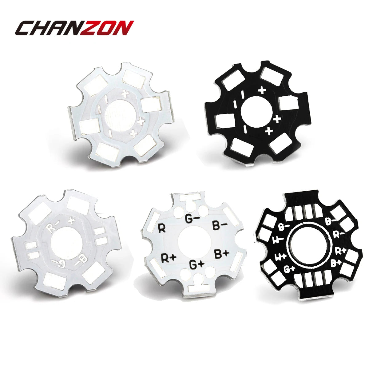 Aluminum Lamp Base Plate PCB Board Heatsink Radiator Substrate 20mm 2 4 6 8 Pins Cooler for High Power 1W 3W 5W 1 3 5 W Watt LED