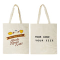 Factory Wholesale Eco Organic Cotton Canvas Tote Shopping Bags Custom Printed Logo Letter Pattern Custom Printed Cotton Bags