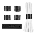 Judaica Jewish Sukkah Table Gift Gorgeous Classy Sukkos Leather Napkin Wraps