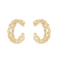 5925 Italy Silver Jewelry Earring Clip on Pierced Ear Cuff Earrings 14K Gold Filled