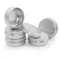 Custom 100ml round Aluminium Metal Candle Pomade Soap Tin Can for Lipstick Screw Cap Packaging with Secure Seal