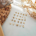 14K Gold Plated Stainless Steel 26 Letters Charm Pendant for Necklace Accessories A-Z Initial Letter Pendant Wholesale