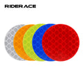 RIDERACE 10Pcs/set Bicycle Solid Color Reflective Sticker Durable Road Bike Safety Warning Stickers Outdoor Cycling Accessories