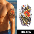 Waterproof Half Arm Colorful Tattoo Design Temporary Tattoo Sticker for Men