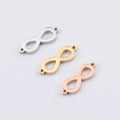 7*21mm Infinity Symbol Pendant Double Hanging Figure 8 Connector DIY Accessories Accessories Diy Jewelry Stainless Steel