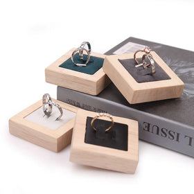 Mini Malist Style Independent Ring Display Support Diamond Silver Ring Pair Display Rack Transfer Beads Ring Display Props