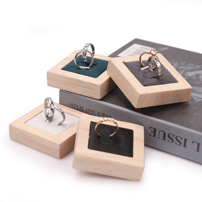 Mini Malist Style Independent Ring Display Support Diamond Silver Ring Pair Display Rack Transfer Beads Ring Display Props
