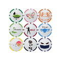 Custom Golf Ball Markers ABS Plastic Golf Poker Chips