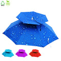 Ovida 95/77/69cm Outdoor Foldable Umbrella Hat Fishing Hat Portable Golf Cycling Hiking Camping Shade Sun Head Hats Umbrella