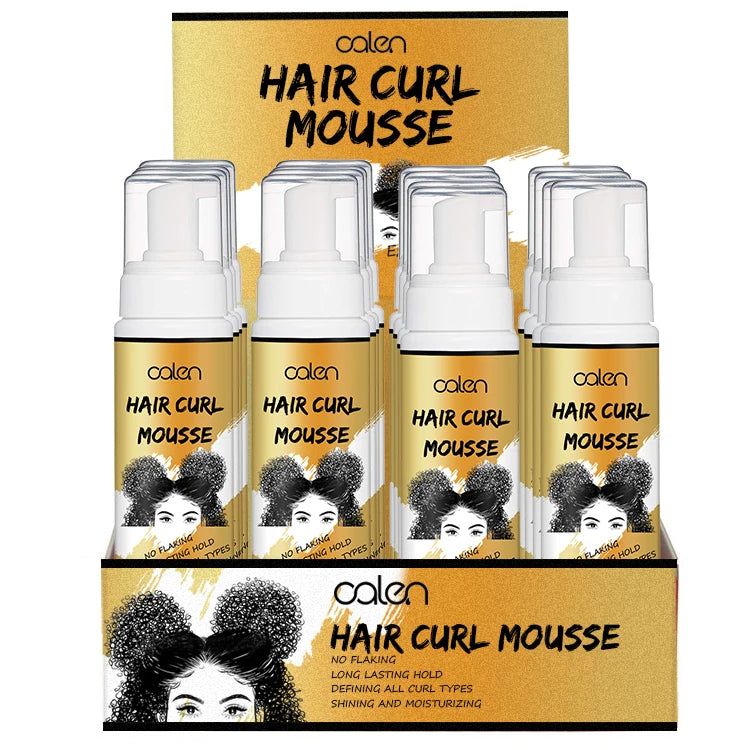 OEM Strong Hold Organic Foam Wrap Private Label Hair Styling Curling Displace Packing Foaming Hair Mousse