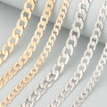 C151 1m/Lot Nickel-Free 18K Gold Plated Copper DIY Chain for Necklace Making Jewelry Accessories That Pass REACH