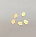 Jewelry Tags Gold Filled Pendant Ellipse 14K Jewelry Charms DIY Golden 900839