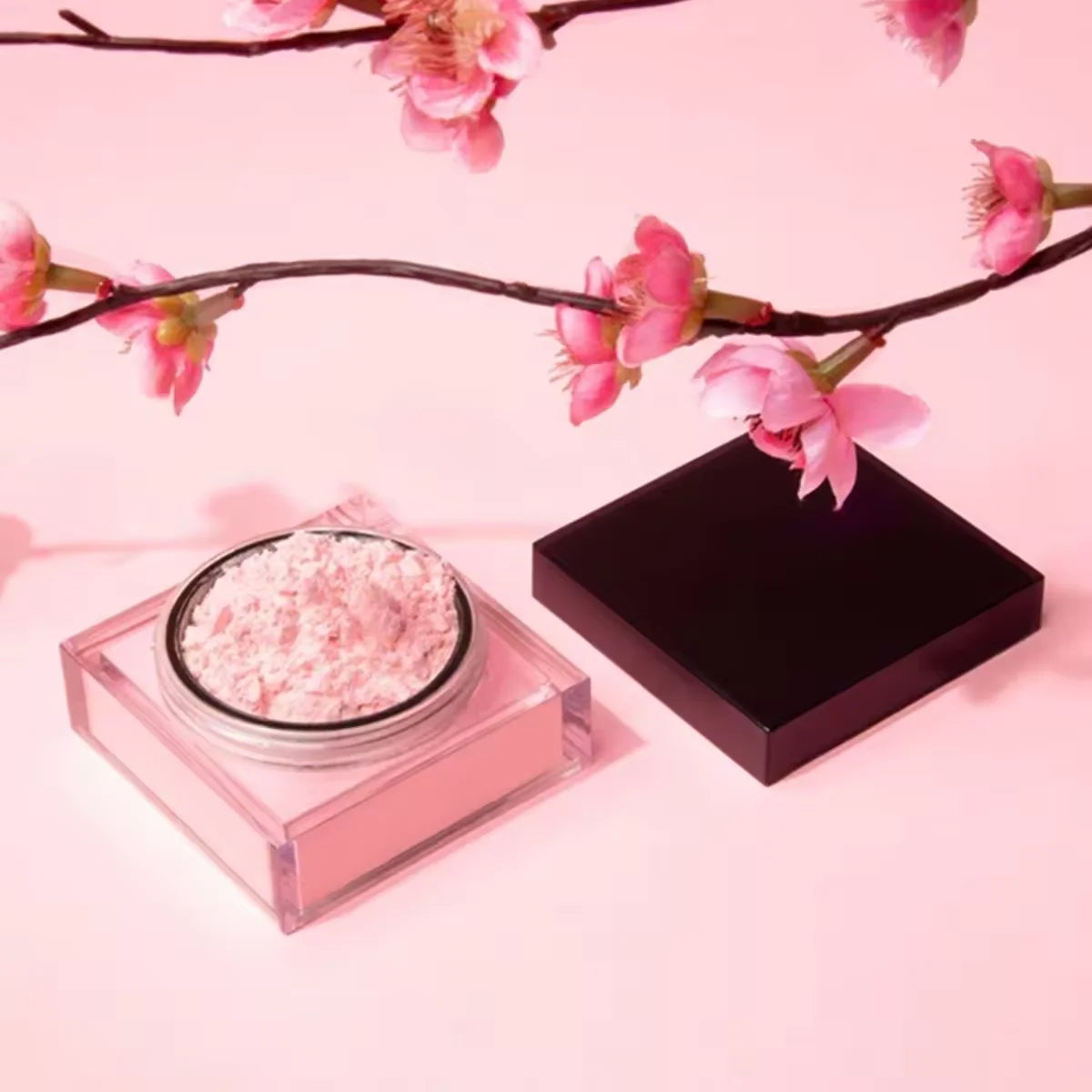Custom Oil Control Long Lasting Waterproof Square Translucent Cosmetics Makeup Private Label Loose Setting Powder