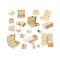 Wholesale Custom Pine Wood square Rectangle Wedding Storage Wooden Gift Box