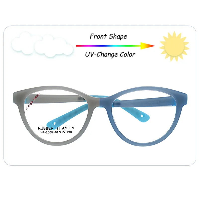 Branded Optical Frame for Kids Screwless Changeable Frame Color Eyeglasses